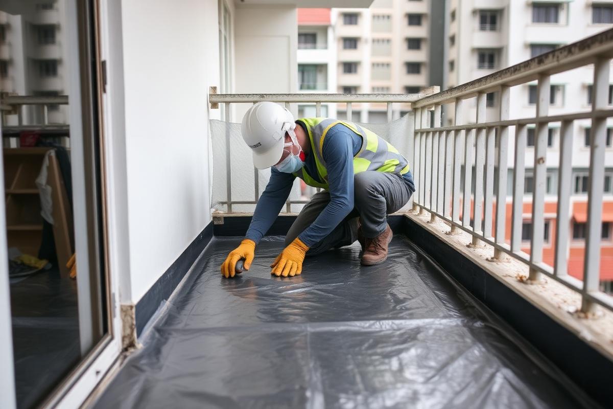 Balcony Waterproofing — Tampines HDB