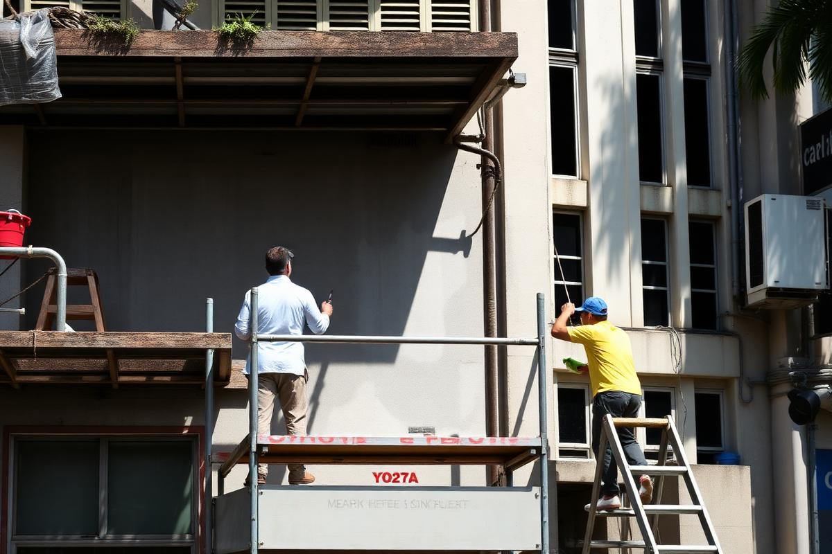 Shophouse Façade Repaint — Chinatown