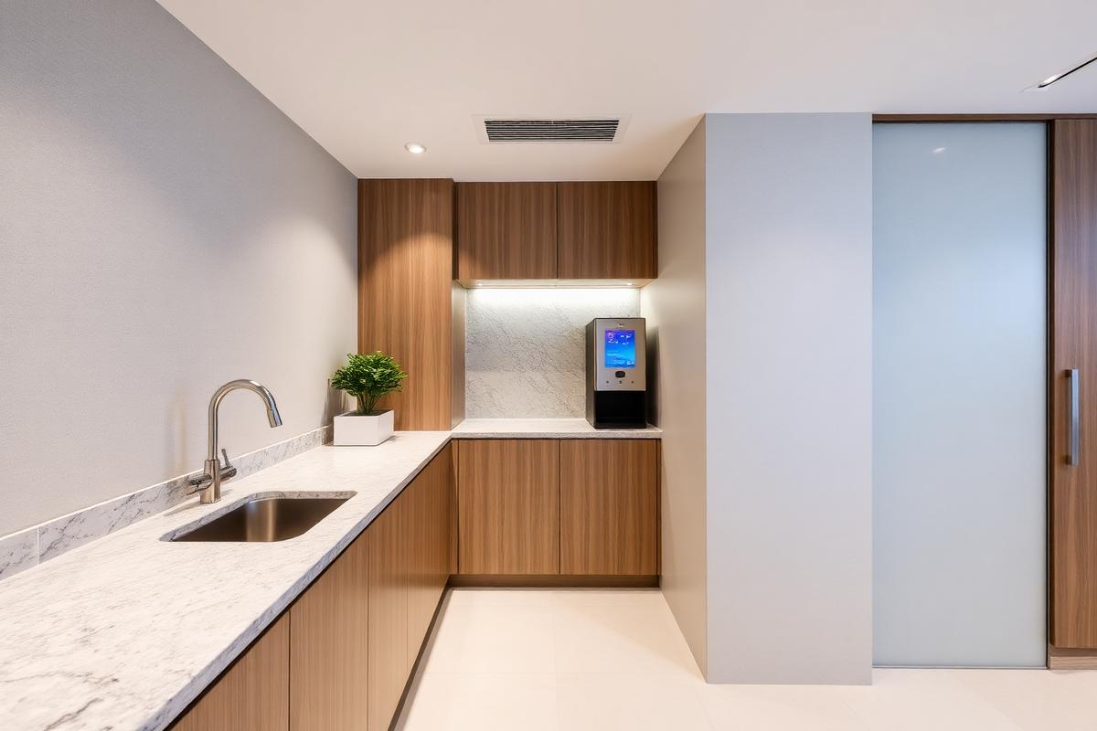 Office Pantry Installation — Marina Bay