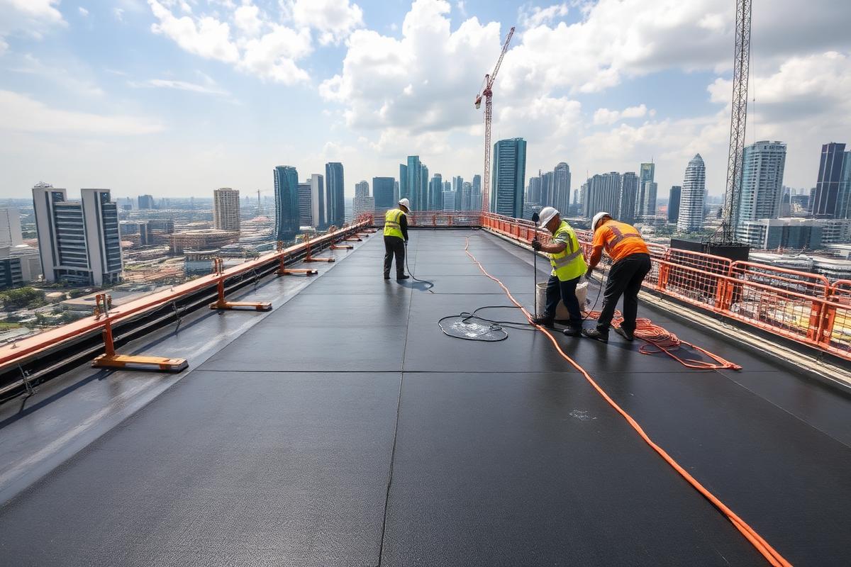 Commercial Rooftop Sealing — Raffles Place